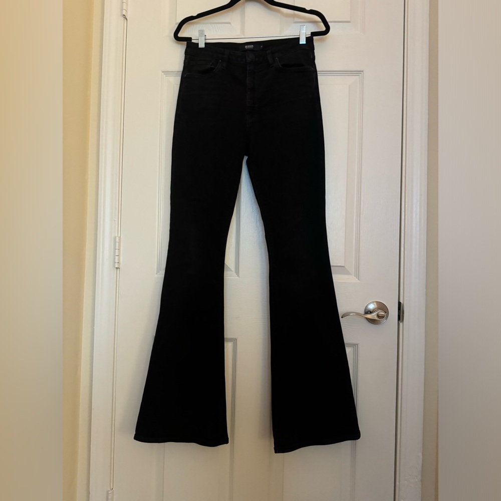 Hudson Black Flare Jeans Size 28